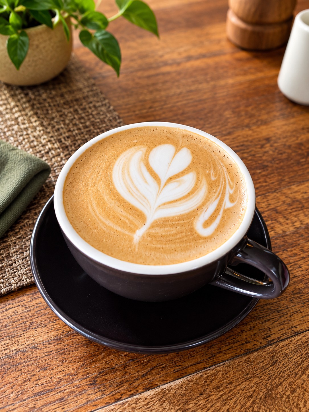 Freshly prepared coffee